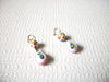 Vintage Pastel Glass Earrings 100820