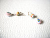Vintage Pastel Glass Earrings 100820