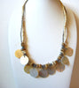 Retro Shell Glass Necklace 100920