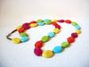 Retro Colorful Lucite Necklace 100920