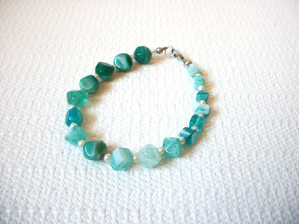 Retro Blue Lucite Bracelet 100920