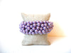 Retro Lavender Faux Pearl Bracelet 100820