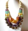 Retro Colorful Lucite Necklace 101020