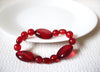 Retro Mulberry Red Lucite Bracelet 101020