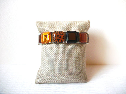 Retro Prong Set Animal Print Stretch Bracelet 60116