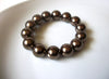 Retro Bronze Glass Dipped Stretch Bracelet 92517