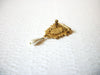 Vintage Gold Toned Baroque Faux Pearl Brooch Pin 9216