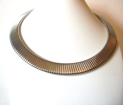 Retro Silver Toned 16" Choker Necklace 123016
