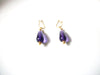 Retro Purple Lucite Dangle Earrings 92816