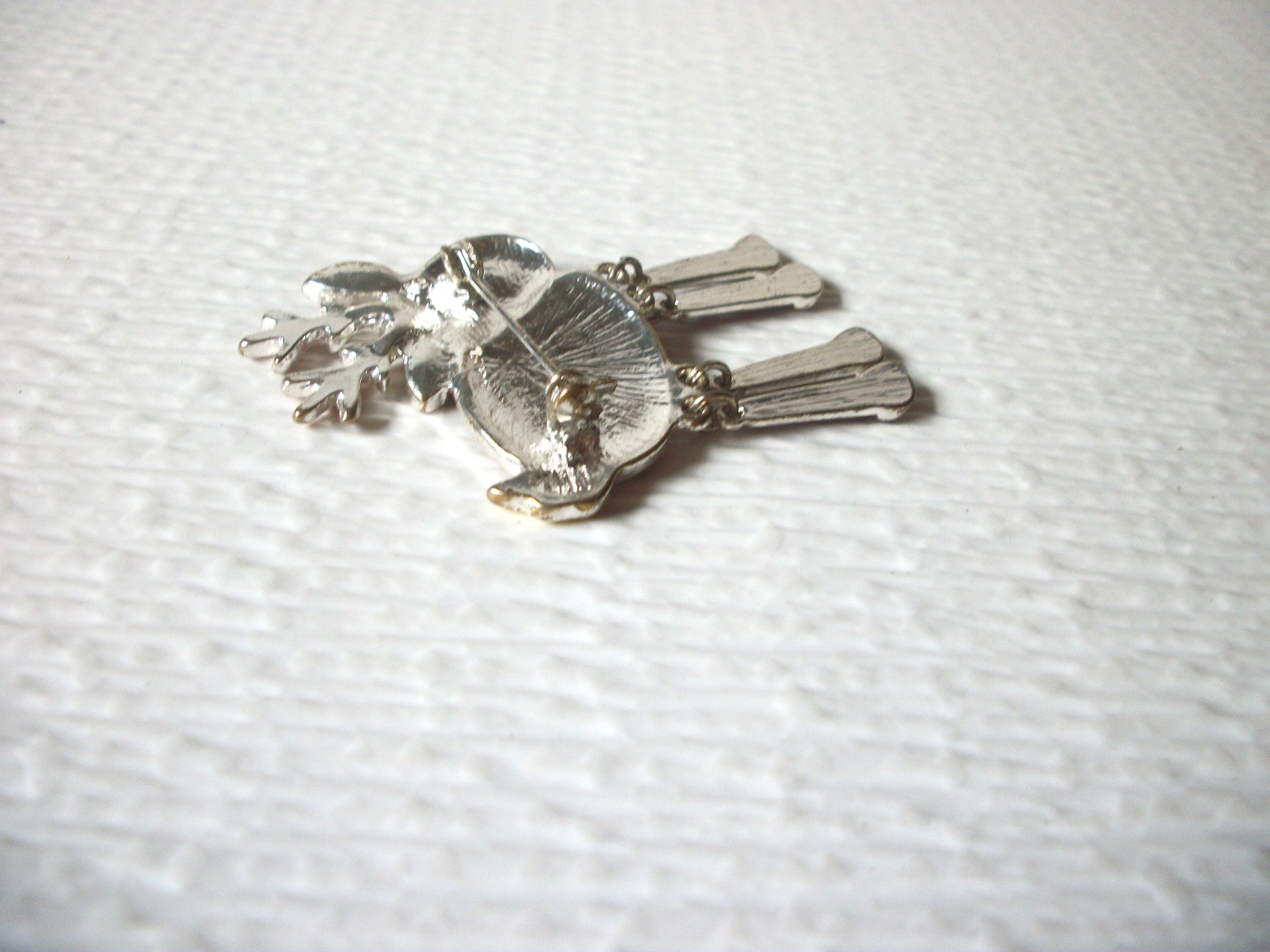 Retro Reindeer Rudolph Wiggle Legs Brooch Pin 9617