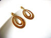 Retro Gold Toned Metal Dangle Earrings 92816