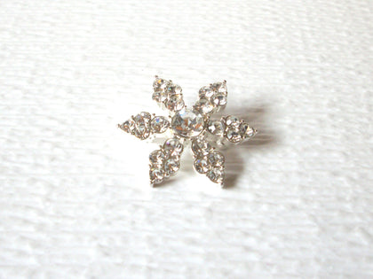 Clear Rhinestone Flower Brooch Pin 93017
