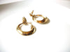 Retro Gold Toned Doorknocker Earrings 92017