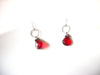 Dainty Red Dangle Earrings 81517
