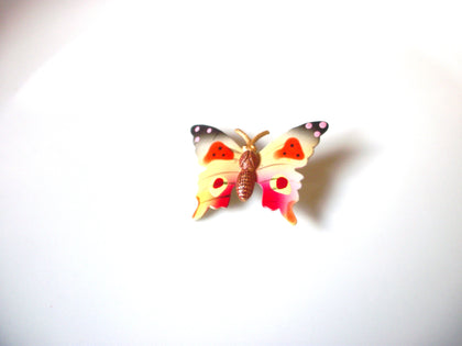 Vintage Colorful Enameled Butterfly Pin 81517
