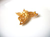 Vintage Gold Toned Faux Pearl Butterfly Brooch Pin 92017