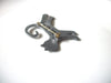 Vintage Pewter Cat Brooch Pin 92117