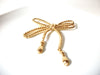 Vintage Large Tassel Gold Toned Brooch Pin 80417