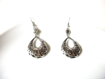 Bohemian Silver Toned Dangle Earrings 91617