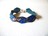 Vintage Enameled Aztec Snake Pattern Bracelet 80417