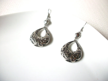 Bohemian Silver Toned Dangle Earrings 91617