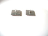 Retro Red Gold Glitter Square Enameled Earrings 92816