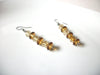 Retro Champagne Gold Tones Dangle Earrings 91617