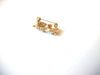 Vintage Fierce Owl Clear Rhinestone Brooch Pin 91617