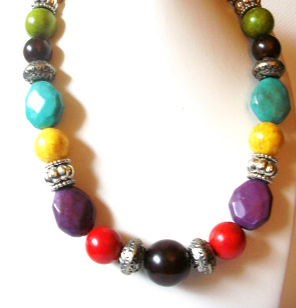 Vintage Colorful Southwestern 20" Necklace 92117