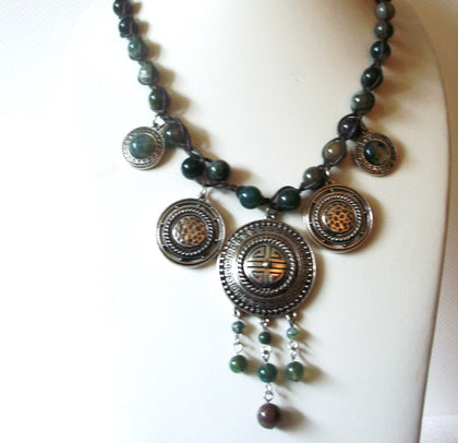 COLDWATER CREEK Semi Precious Stones Mad Woman Necklace 92816