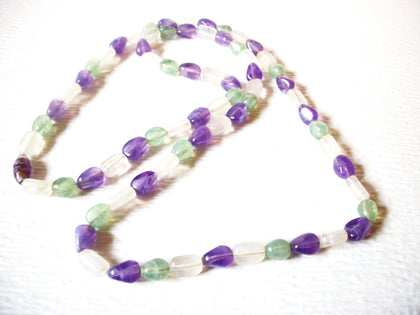 Vintage Romantic Lucite Necklace 92117