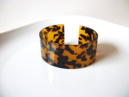 Retro Leopard Animal Print Tortoise Shell Bangle Cuff 91617