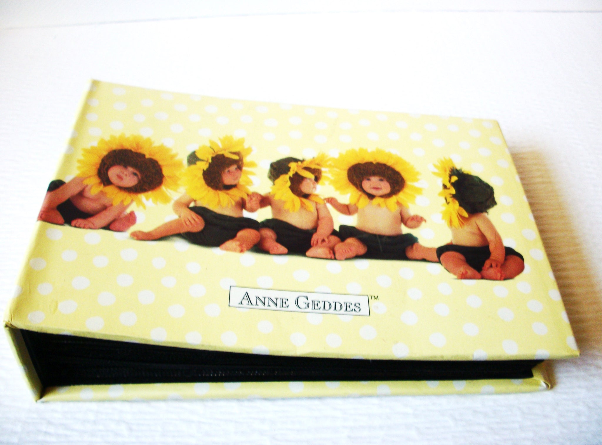 Vintage Anne Geddes Photo Album Baby Sunflowers 4x6 80 Photos