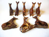 Hand Crafted Wooden Giraffe Napkin Holders 8 Pieces Not Sets