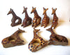 Hand Crafted Wooden Giraffe Napkin Holders 8 Pieces Not Sets