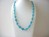 Blue Translucent CZECH Glass Necklace 71218D