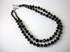 Vintage 1950s Black Czech Glass 71218D
