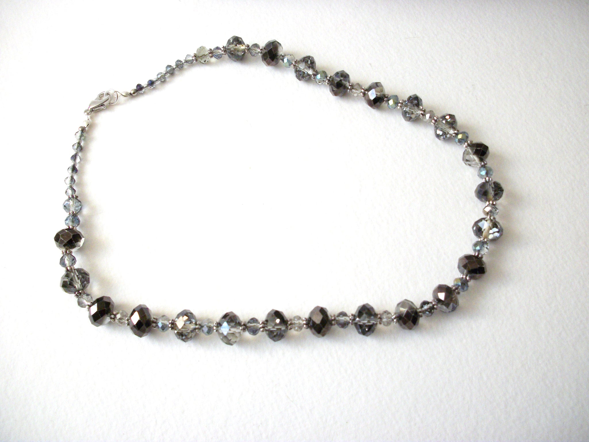 Sparkling Smokey Gray AB Crystal Czech Glass 71218D