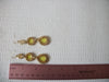 BOHO Bohemian Gold Mustard Frosted Glass Earrings 71218T