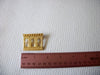 Vintage Gold Tone Textured Brooch Pin 71218Z