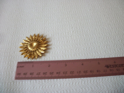 Vintage Floral Clear Rhinestones Pin 71218T