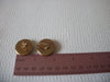 Vintage PARKLANE Marbleized Brown Gold Clip On Earrings 71218T