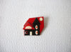 LUCINDA Bright Bold Red Black House Pin 71218T