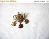 Vintage Rustic Tea Lovers Brooch Pin 71218Z