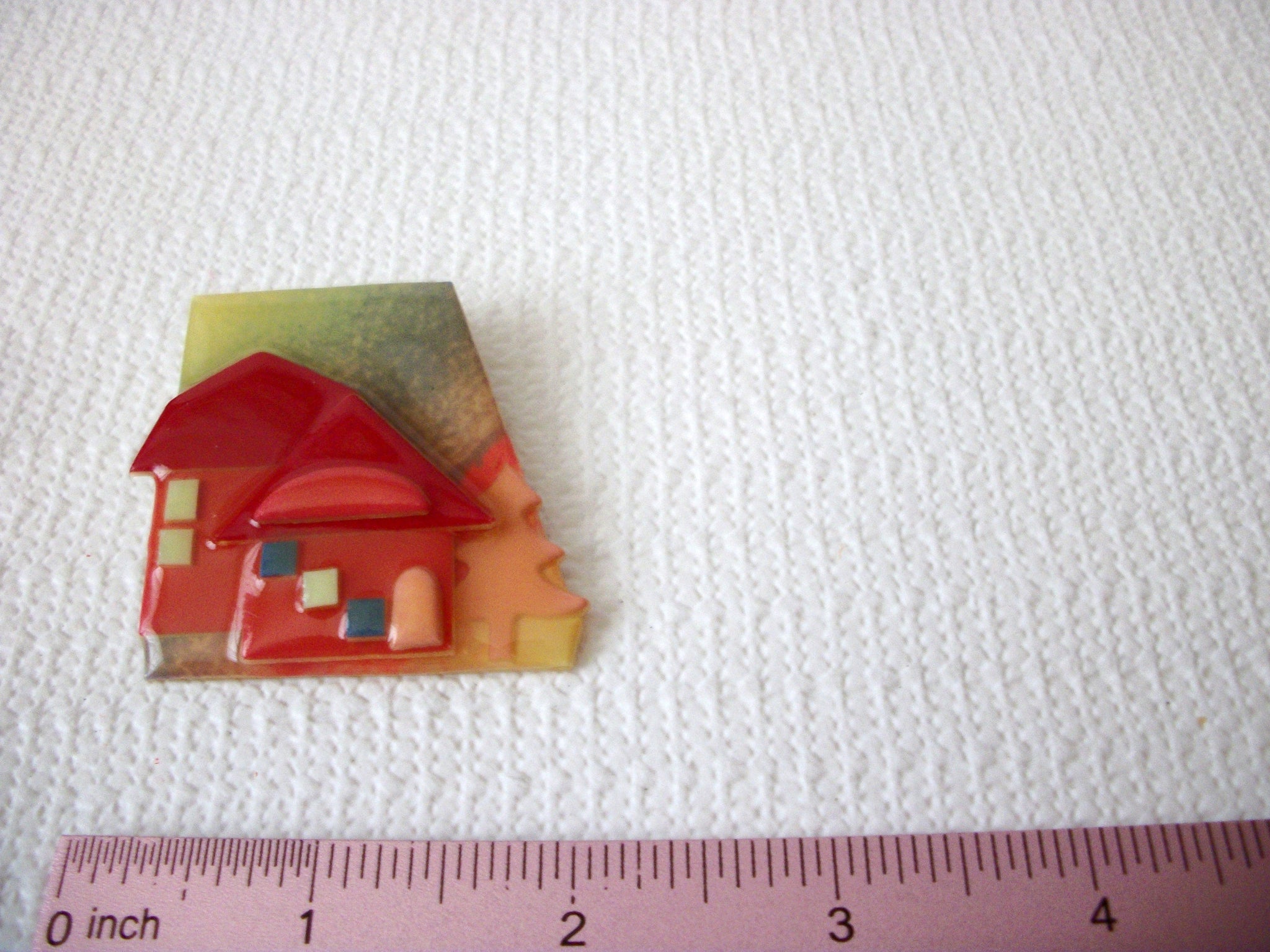 Vintage House Pins By Lucinda. Bold Colors House Pin 71218T