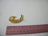 Vintage Modernist Gold Tone Feather Pin 71218T